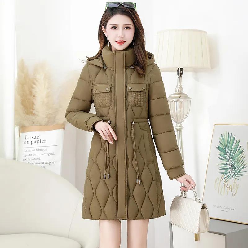 Женское осенне-зимнее пуховое хлопковое пальто, длинная толстая теплая стеганая куртка, женский парка-оверкот большого размера с капюшоном M кофейный
Женское осенне-зимнее пуховое хлопковое пальто, длинная толстая теплая стеганая куртка, женский парка-оверкот большого размера с капюшоном M кофейный