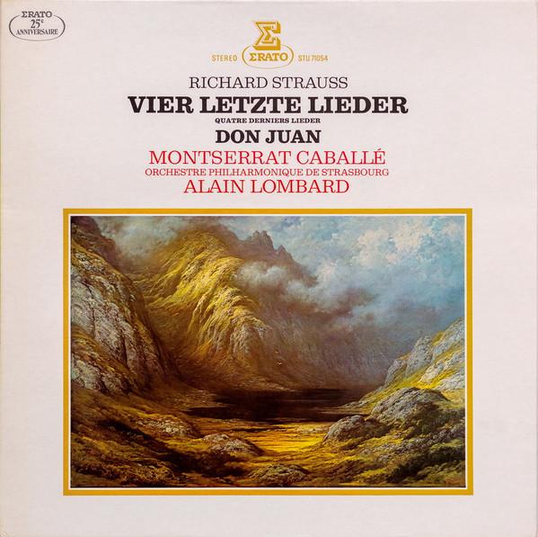 LP Record RICHARD STRAUSS / MONTSERRAT CABALL - Vier Letzte Lieder / Don Juan STU71054 Erato 1978 France Classical Used
LP Record RICHARD STRAUSS / MONTSERRAT CABALL - Vier Letzte Lieder / Don Juan STU71054 Erato 1978 France Classical Used