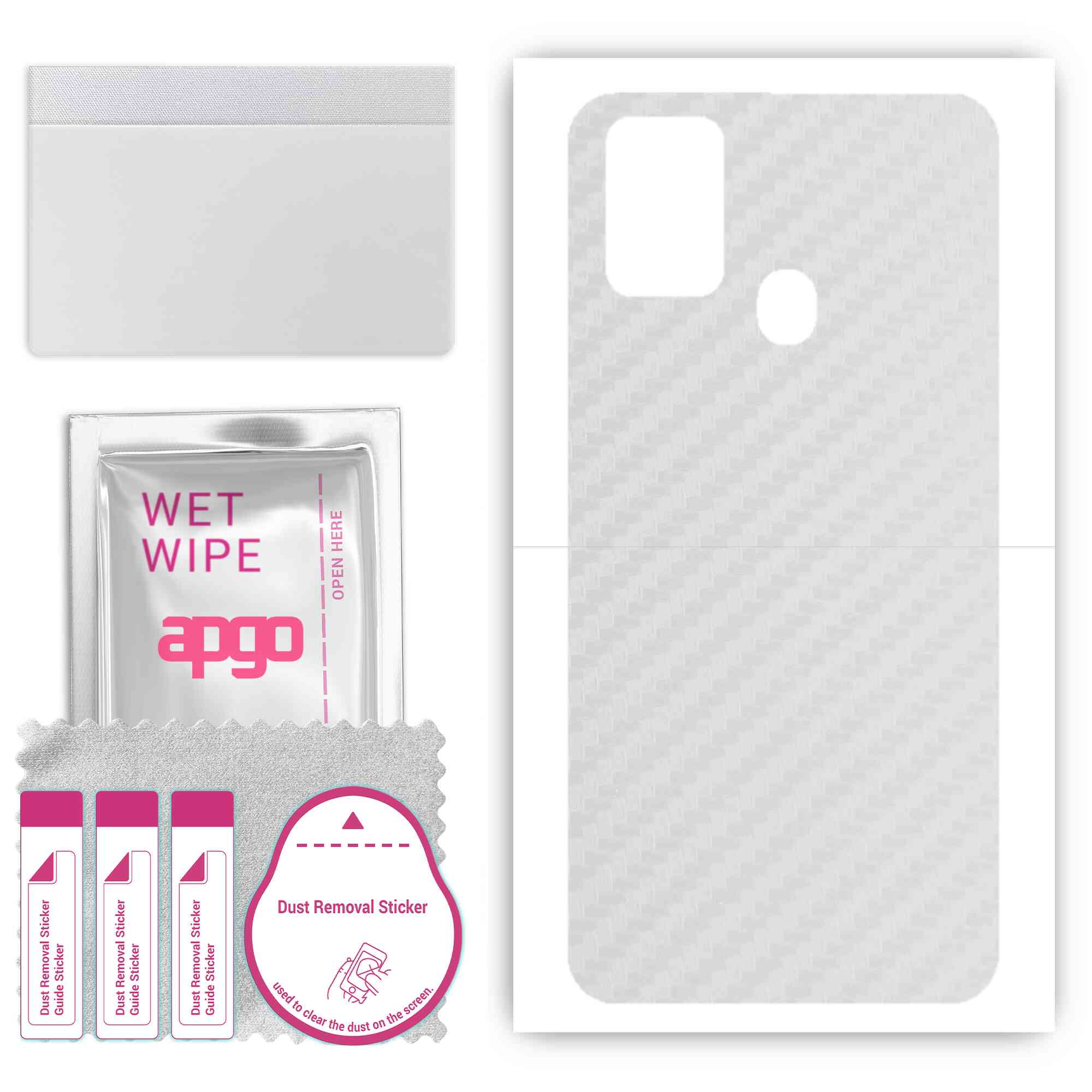 Apgo Protective Skin Sticker for the back compatible with Samsung Galaxy M31, Wrap Film, Foil, Vinyl - Pattern Transparent Carbon
Apgo Protective Skin Sticker for the back compatible with Samsung Galaxy M31, Wrap Film, Foil, Vinyl - Pattern Transparent Carbon