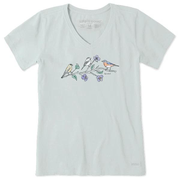 Life is Good. Women s Three Birds Short Sleeve Crusher-LITE Vee, Fog Gray L
Life is Good. Women s Three Birds Short Sleeve Crusher-LITE Vee, Fog Gray L