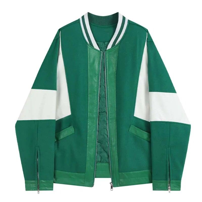 Patchwork Stand Collar Jacket Men Coat Korean Fashion Y2K Baseball Zipper Casual Jacket Women Leather Jacket 2022 Spring Autumn
Patchwork Stand Collar Jacket Men Coat Korean Fashion Y2K Baseball Zipper Casual Jacket Women Leather Jacket 2022 Spring Autumn