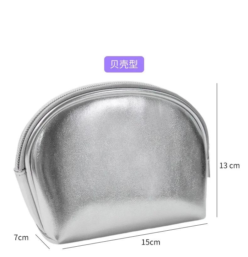 Washing Makeup Bag for Women Soft Leather Cosmetic Bag Silver Large Capacity Cosmetic Storage Bag Travel Makeup Pouch Handbag
Washing Makeup Bag for Women Soft Leather Cosmetic Bag Silver Large Capacity Cosmetic Storage Bag Travel Makeup Pouch Handbag