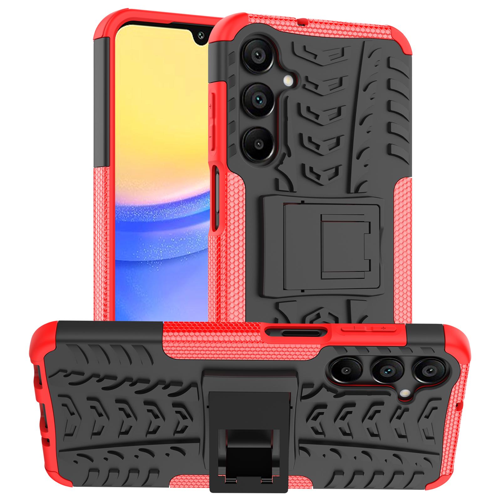 Чохол для Samsung Galaxy A16 5G/A16 4G PC+TPU з малюнком протектора шини Тонка накладка для телефону з підставкою Red
Чохол для Samsung Galaxy A16 5G/A16 4G PC+TPU з малюнком протектора шини Тонка накладка для телефону з підставкою Red