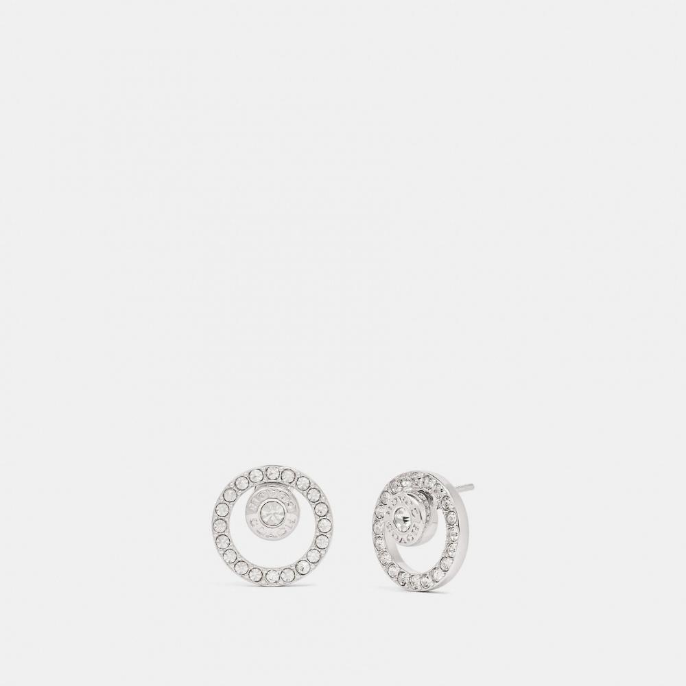 Серьги-гвоздики Coach Open Circle Halo