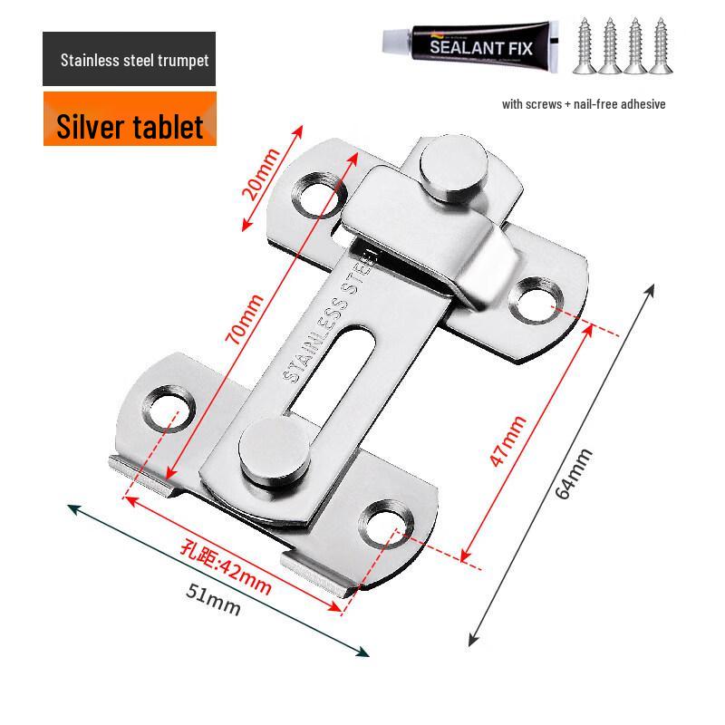 Rongyu 180-Degree Stainless Steel Sliding Door Latch
Rongyu 180-Degree Stainless Steel Sliding Door Latch