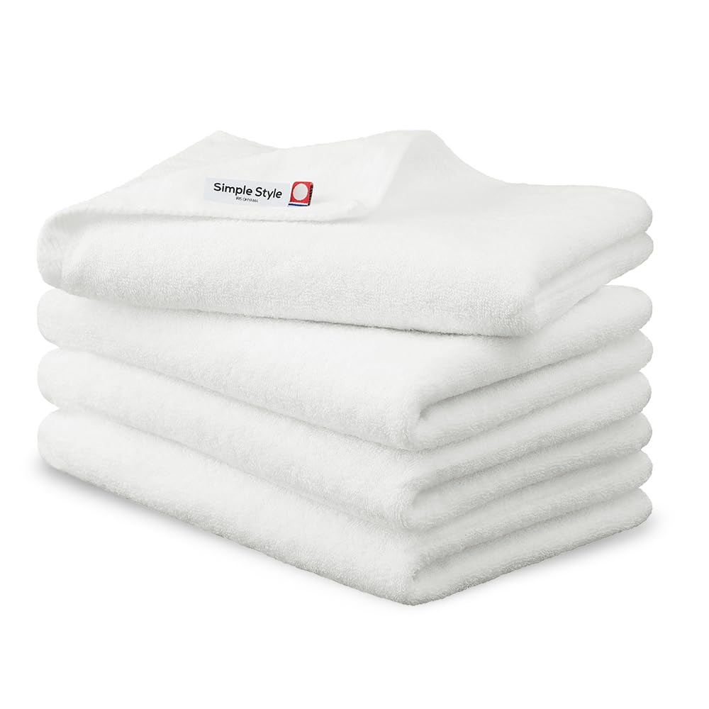 Iris Ohyama Imabari Towel Certified Big Face Towel White Set of 4 Cotton Daily Towel Moderate thickness for everyday use Characterized by absorbency
Iris Ohyama Imabari Towel Certified Big Face Towel White Set of 4 Cotton Daily Towel Moderate thickness for everyday use Characterized by absorbency