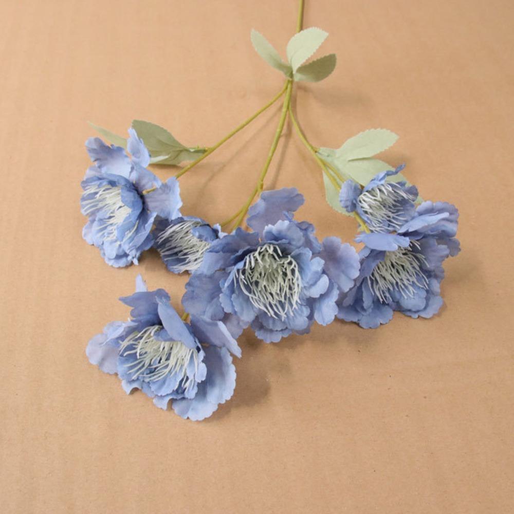 New 60CM Artificial Peony Flowers 6-head Flower Decoration Peony Bouquet Silk Flower Colorful Bridal Bouquet Wedding Flowers синий
New 60CM Artificial Peony Flowers 6-head Flower Decoration Peony Bouquet Silk Flower Colorful Bridal Bouquet Wedding Flowers синий