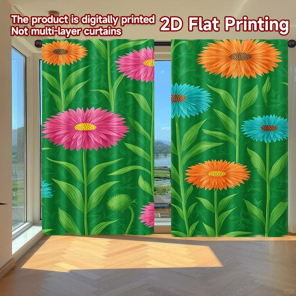 Set Of 2 Flat Printing Curtains Without Rod Floral Spring Garden Design Women Is Day Festival Fashion Versatile Curtain Polyester W100*H70(CM)-Hooks&2PCS
Set Of 2 Flat Printing Curtains Without Rod Floral Spring Garden Design Women Is Day Festival Fashion Versatile Curtain Polyester W100*H70(CM)-Hooks&2PCS