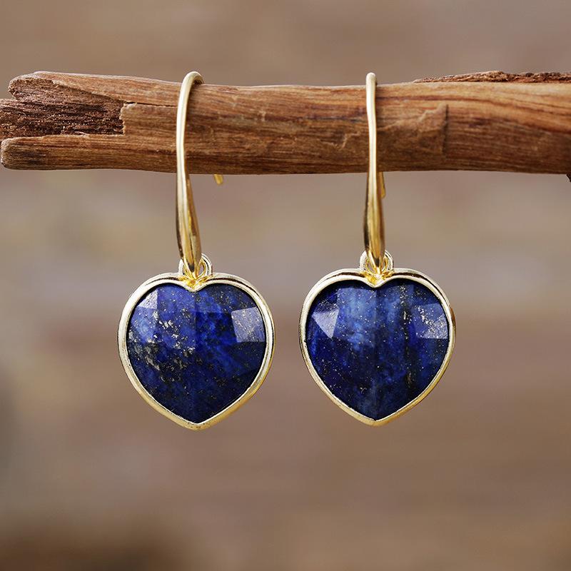 Classic Tianhe Stone Peach Heart Pendant Earrings Love Earrings Popular Jewelry ляпіс-лазур кольору
Classic Tianhe Stone Peach Heart Pendant Earrings Love Earrings Popular Jewelry ляпіс-лазур кольору
