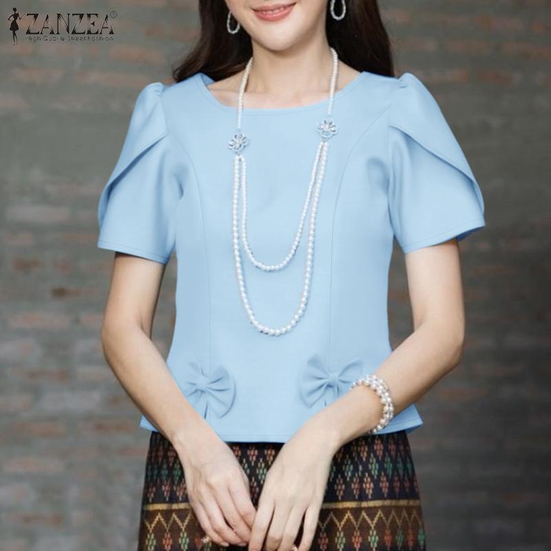 ZANZEA Women Summer Round Neck Solid Color Casual Short Sleeve Blouse 5XL камея рожевий колір
ZANZEA Women Summer Round Neck Solid Color Casual Short Sleeve Blouse 5XL камея рожевий колір
