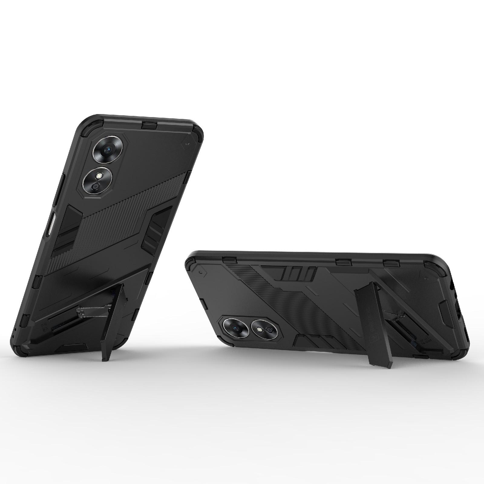 Hard PC Soft TPU Shockproof Case for Oppo A17 4G,Drop-proof Kickstand Protective Phone Cover Black
Hard PC Soft TPU Shockproof Case for Oppo A17 4G,Drop-proof Kickstand Protective Phone Cover Black
