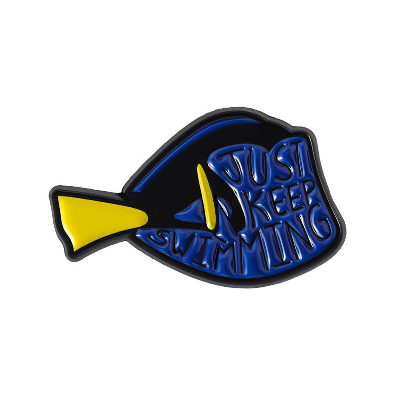 Just Keep Swimming Enamel Pin Ocean Animated Movies Characters Blue Fish Brooches Lapel Badge Jewelry Gifts for Kids Friends
Just Keep Swimming Enamel Pin Ocean Animated Movies Characters Blue Fish Brooches Lapel Badge Jewelry Gifts for Kids Friends