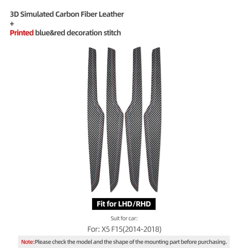 For BMW X5 F15 X6 F16 Made of Alcantara Car Inteiror Door Panel Trim Strips Performance Stickers 4pcs Auto Tuning Accessories F15 Carbon Leather
For BMW X5 F15 X6 F16 Made of Alcantara Car Inteiror Door Panel Trim Strips Performance Stickers 4pcs Auto Tuning Accessories F15 Carbon Leather