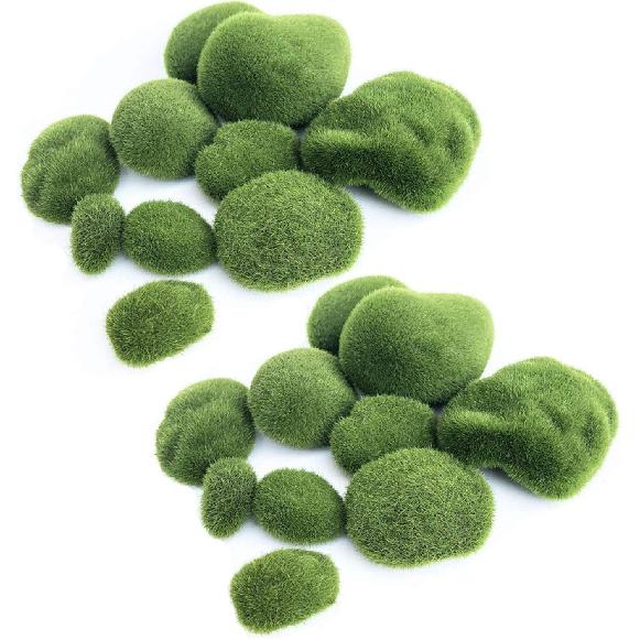 20 Pieces Assorted Sized Artificial Moss Rocks Decorative Faux Stones for Floral Arrangements Fairy Gardens Terrariums and Crafting
20 Pieces Assorted Sized Artificial Moss Rocks Decorative Faux Stones for Floral Arrangements Fairy Gardens Terrariums and Crafting
