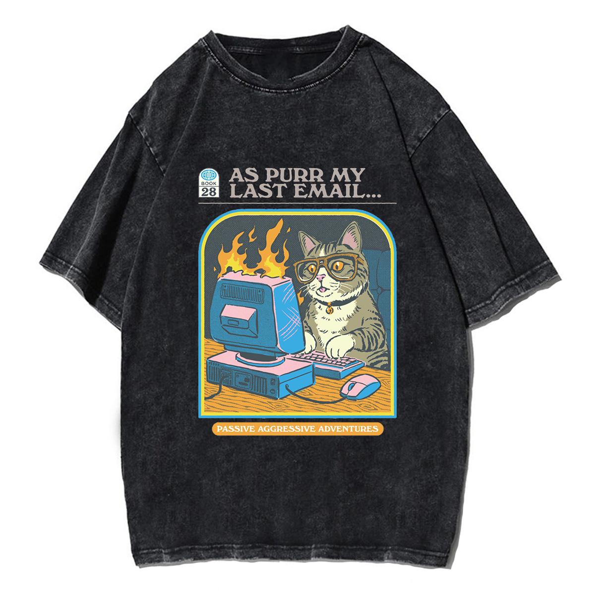 Cute Cat As Purr My Last Email Tshirt Summer T Shirt Men Women Unisex Y2K T-shirt Clothing Top Tee S
Cute Cat As Purr My Last Email Tshirt Summer T Shirt Men Women Unisex Y2K T-shirt Clothing Top Tee S