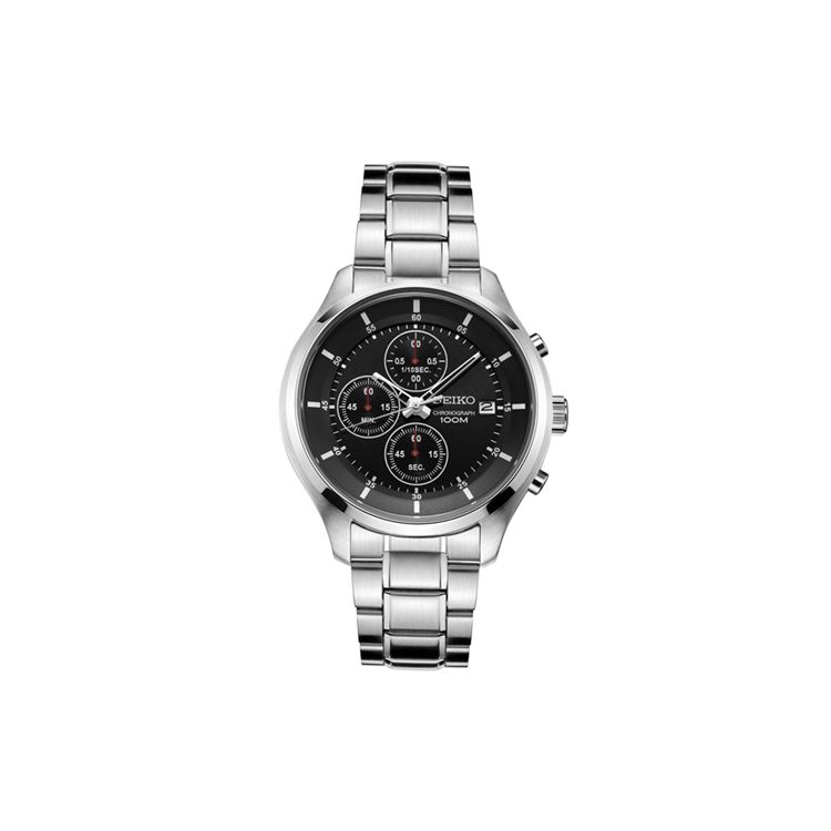 Seiko Three Eye Chronograph 100 Meters Waterproof Business Casual Fashion Quartz Watch Men watches Black SKS539P1 Black Dial
Seiko Three Eye Chronograph 100 Meters Waterproof Business Casual Fashion Quartz Watch Men watches Black SKS539P1 Black Dial