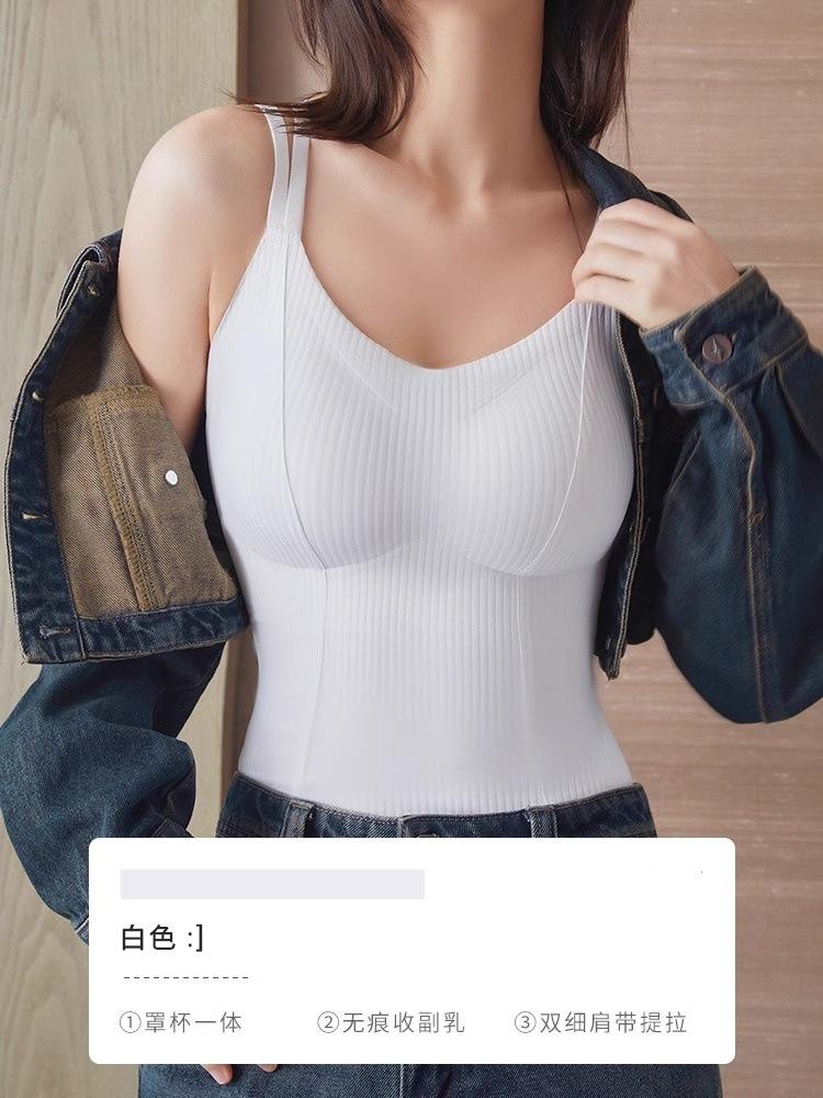 No-wear bra, smooth-faced one-piece outer wear, thin breathable with chest pad, sling, anti-sagging vest, large size female inner wear. 4xl 112.5-125kg (100bcde) білий
No-wear bra, smooth-faced one-piece outer wear, thin breathable with chest pad, sling, anti-sagging vest, large size female inner wear. 4xl 112.5-125kg (100bcde) білий