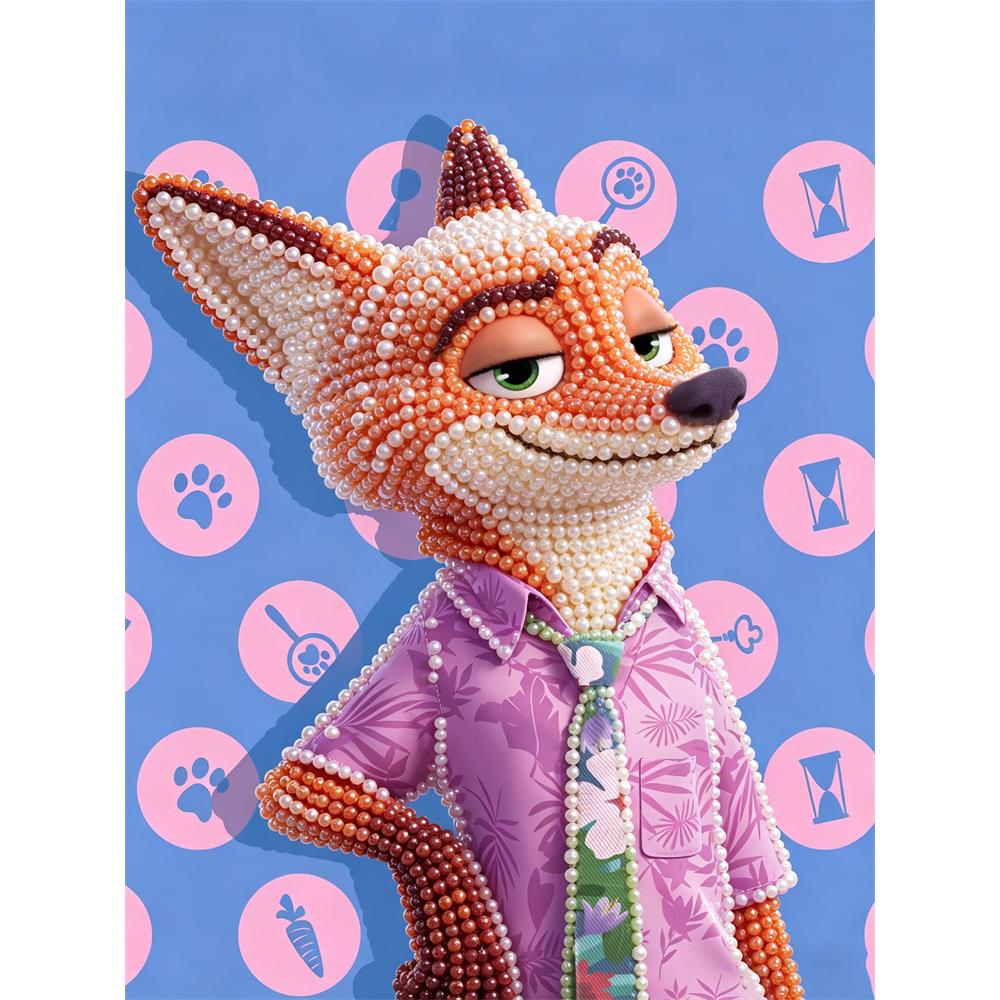 Disney Pearl Painting DIY Zootopia Nick Creative Pearl Style Illustration Pearl Art Painting Pearl Gem Painting, Home Wall Decoration Crafts 30x40
Disney Pearl Painting DIY Zootopia Nick Creative Pearl Style Illustration Pearl Art Painting Pearl Gem Painting, Home Wall Decoration Crafts 30x40