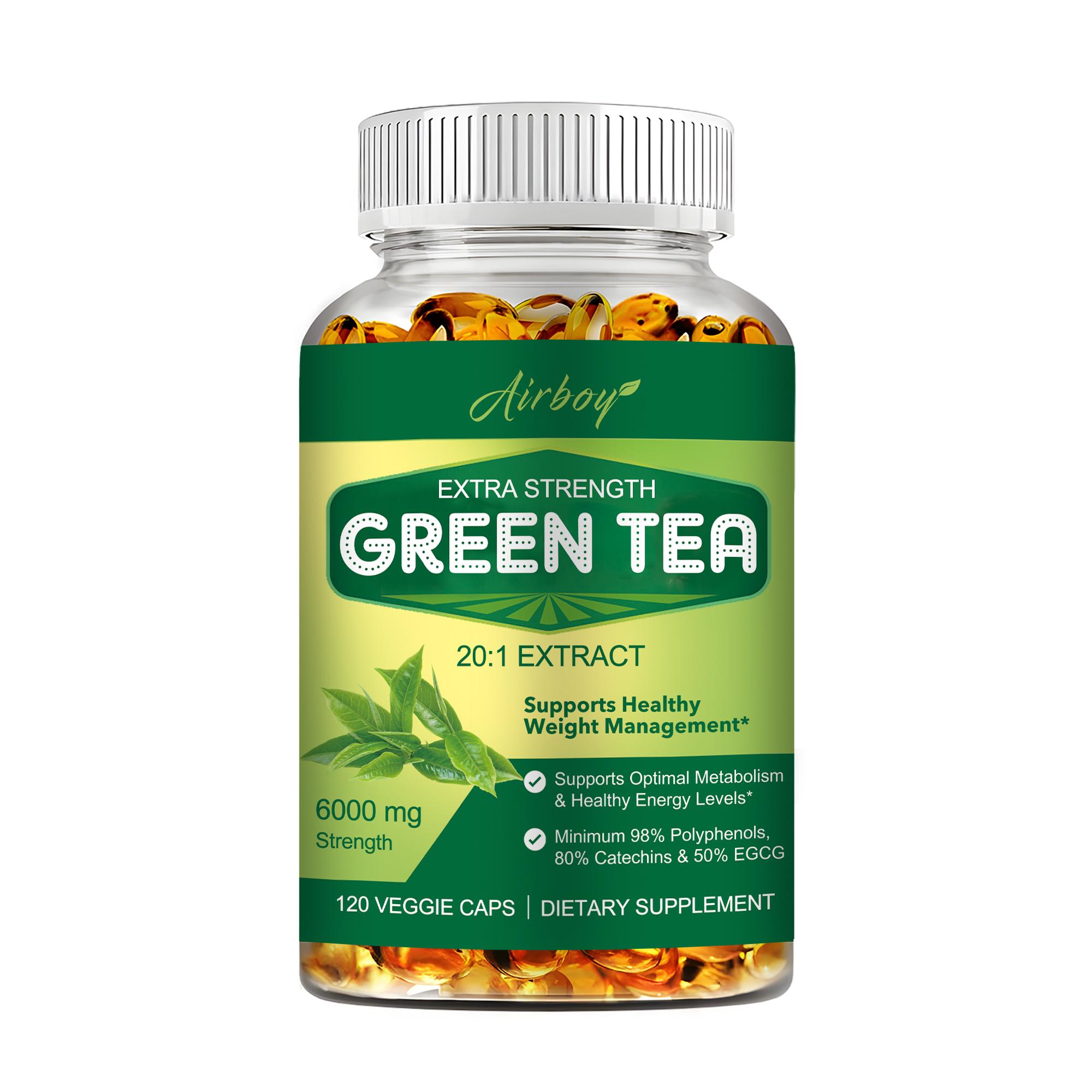 Airboy Vegetarian Fiber Green Tea Extract, a premium 20:1 formula, provides energy and supports heart health. 120
Airboy Vegetarian Fiber Green Tea Extract, a premium 20:1 formula, provides energy and supports heart health. 120