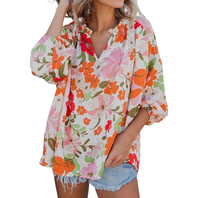 Fashion Casual 3/4 Sleeve Pullover Tops Florals Print Orange Florals M code fits (55.00 kg-65.00 kg
Fashion Casual 3/4 Sleeve Pullover Tops Florals Print Orange Florals M code fits (55.00 kg-65.00 kg
