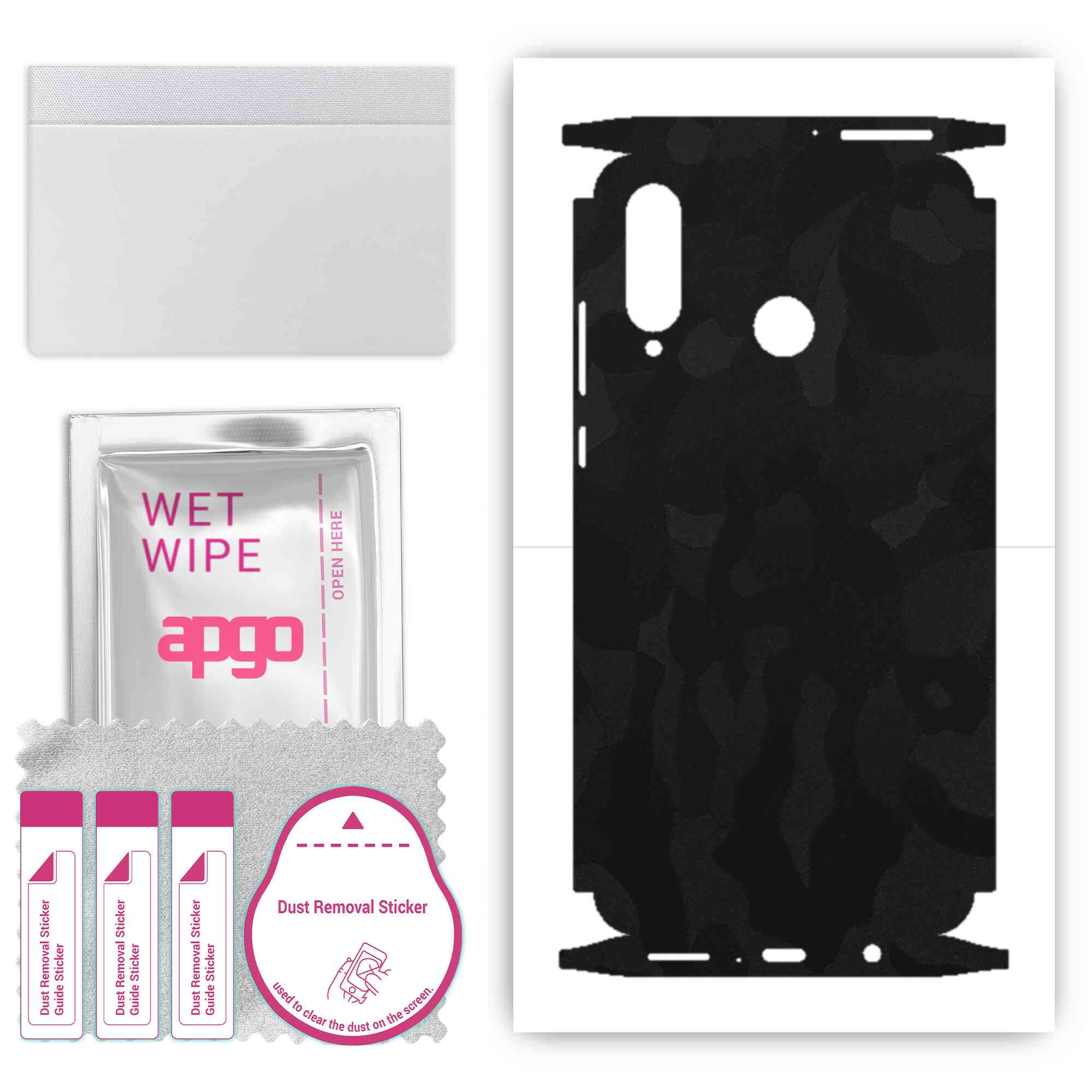 apgo Protective Skin Sticker for the back+sides compatible with Huawei nova 4e, Full Wrap Film, Foil, Vinyl - Pattern Black Camo
apgo Protective Skin Sticker for the back+sides compatible with Huawei nova 4e, Full Wrap Film, Foil, Vinyl - Pattern Black Camo