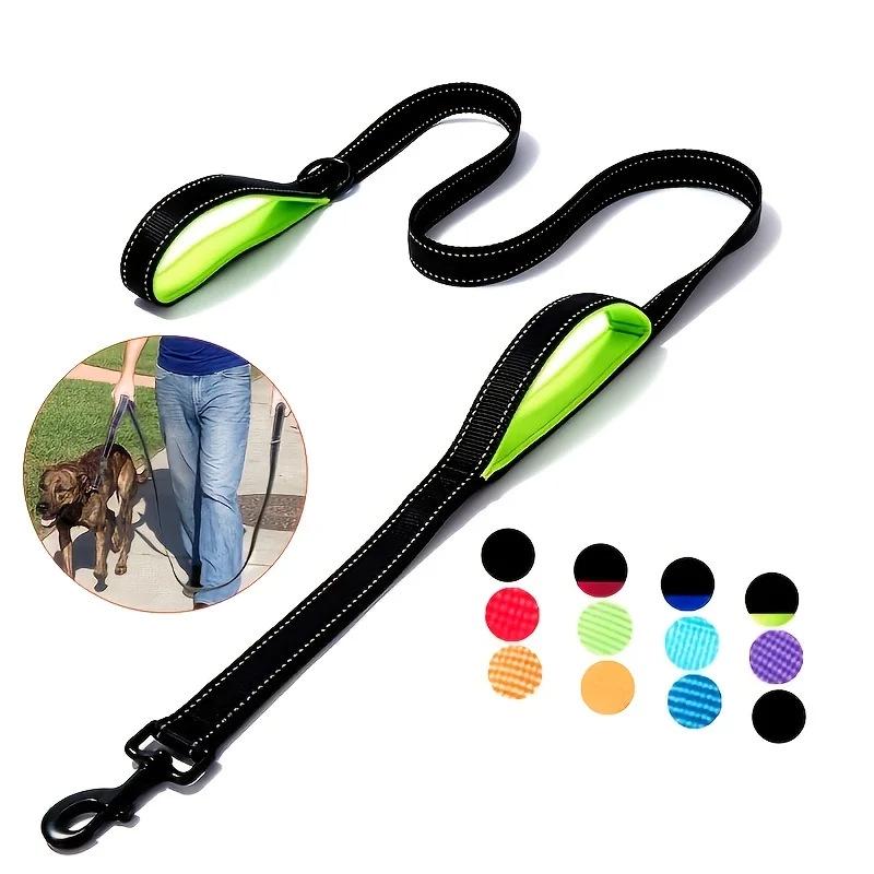 Double-layer Explosion-Proof Shock-Absorbing Leash: Reflective Large Dog Rope with Rotating Anti-Escape Traction and Double Handles 150cm x 2.5cm чорний
Double-layer Explosion-Proof Shock-Absorbing Leash: Reflective Large Dog Rope with Rotating Anti-Escape Traction and Double Handles 150cm x 2.5cm чорний