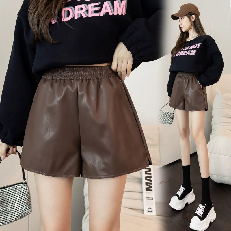 Women s Fall Winter Outer Wear Elastic Waist High Waisted Slimming A-Line Wide Leg PU Leather Shorts Petite Base Pants Mini Shorts 5XL темно-коричневого кольору
Women s Fall Winter Outer Wear Elastic Waist High Waisted Slimming A-Line Wide Leg PU Leather Shorts Petite Base Pants Mini Shorts 5XL темно-коричневого кольору