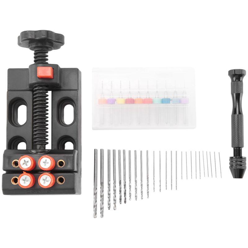 AEE2-37Pcs Twist Drill Bits Set Pin Vise Woodworking Hand Drill For Model Resin Jewelry Walnut Beeswax Drill Bits For Metal чорний
AEE2-37Pcs Twist Drill Bits Set Pin Vise Woodworking Hand Drill For Model Resin Jewelry Walnut Beeswax Drill Bits For Metal чорний
