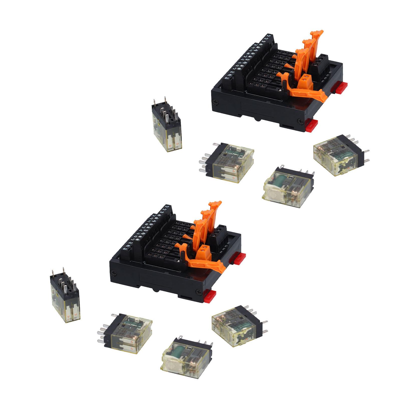 2Pcs 4 Channel Relay Module 2 Open 2 Close DIN Rail Mount PLC Control Board BEM2S‑4MZ
2Pcs 4 Channel Relay Module 2 Open 2 Close DIN Rail Mount PLC Control Board BEM2S‑4MZ