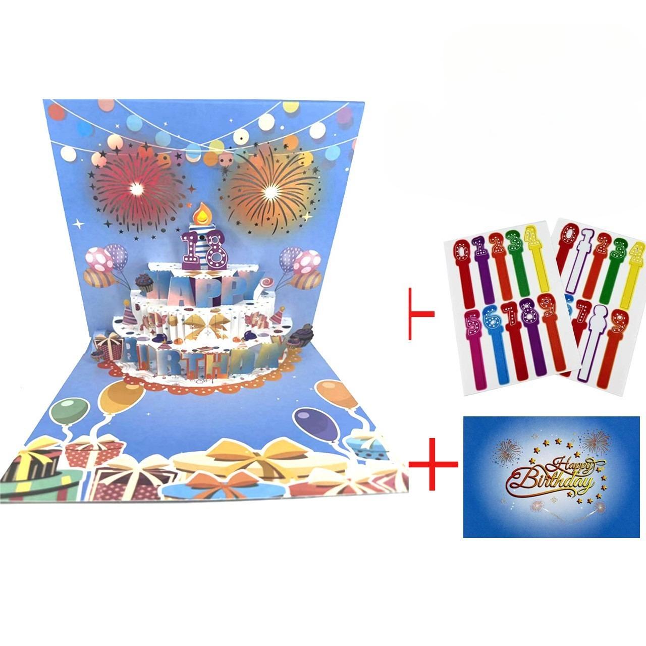 3D Happy Birthday Card Fireworks Pop Up Cake Light and Music Happy Birthday Card Gift Greeting Card for Husband Kids Wife Mom
3D Happy Birthday Card Fireworks Pop Up Cake Light and Music Happy Birthday Card Gift Greeting Card for Husband Kids Wife Mom