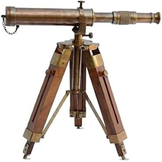 Латунный телескоп с деревянной подставкой-штативом в морском стиле, винтажный декор для стола M аэро
Латунный телескоп с деревянной подставкой-штативом в морском стиле, винтажный декор для стола M аэро