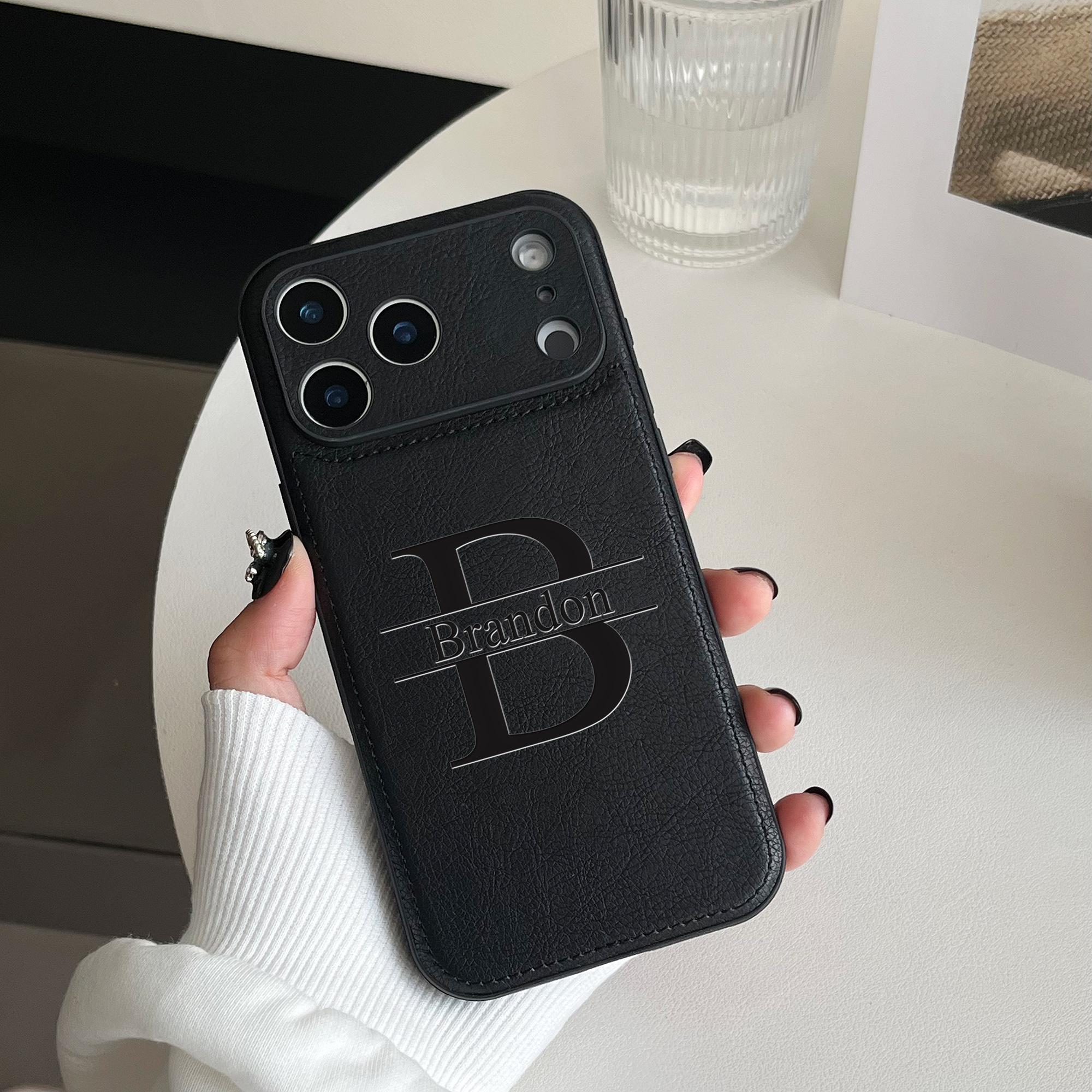 Custom Big Letters Name Laser Engraving Faux Leather Business Phone Case For iPhone 11 12 13 14 15 16 17 Pro Max 17 Air Plus For iPhone 15Pro
Custom Big Letters Name Laser Engraving Faux Leather Business Phone Case For iPhone 11 12 13 14 15 16 17 Pro Max 17 Air Plus For iPhone 15Pro