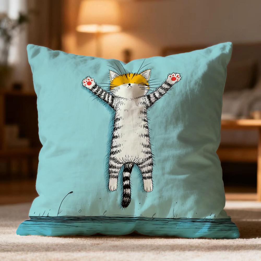 Hot N-NNaughty cat Cushion Cover Soft Washable Pillow Case Multi-Scene for Couch Bed Travel Office Use 30cmx30cm
Hot N-NNaughty cat Cushion Cover Soft Washable Pillow Case Multi-Scene for Couch Bed Travel Office Use 30cmx30cm