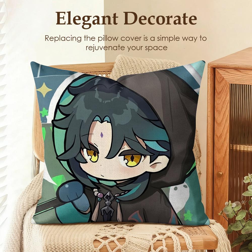 Xiao cute Genshin Impact Cushion Cover Natural Linen Organic Fabric DoubleSided Printing Sofa Home Decor Gift Pillow Case 30x30cm
Xiao cute Genshin Impact Cushion Cover Natural Linen Organic Fabric DoubleSided Printing Sofa Home Decor Gift Pillow Case 30x30cm