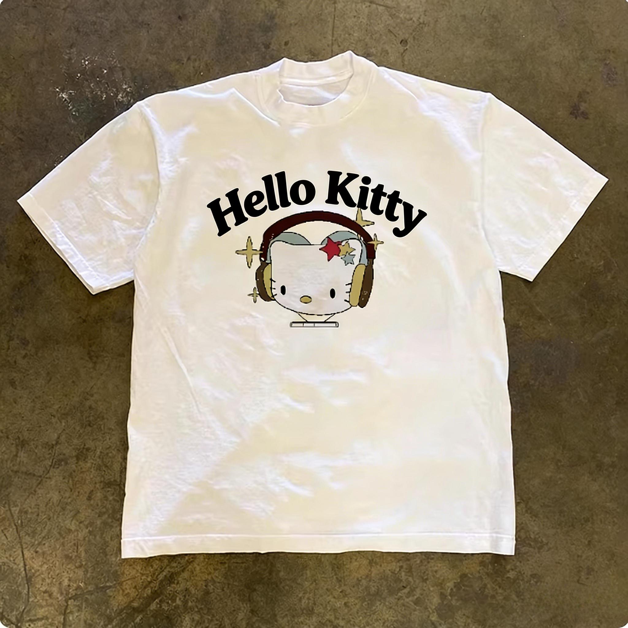Sanrio 2026 Summer Comic Form Hello Kitty Image 100 Cotton Printed Casual Tshirt Adult Children Parentchild Top Casual Wear S
Sanrio 2026 Summer Comic Form Hello Kitty Image 100 Cotton Printed Casual Tshirt Adult Children Parentchild Top Casual Wear S