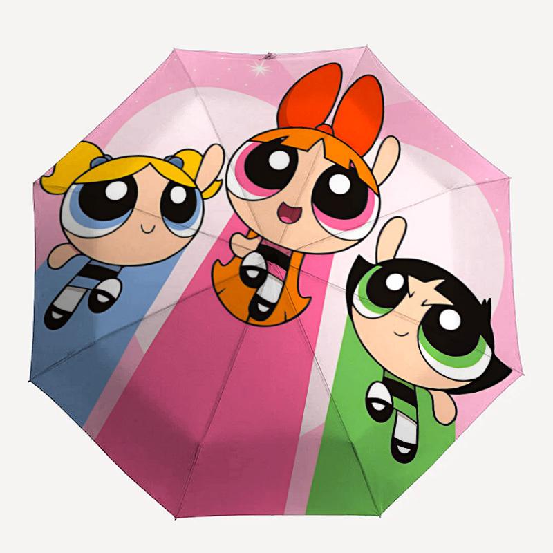 1pc Powerpuff Automatic Folding Personality Personality Umbrella, Portable Collapsible Design, 8-Rib Iron Frame, All-Season Casual Outdoor Accessory f
1pc Powerpuff Automatic Folding Personality Personality Umbrella, Portable Collapsible Design, 8-Rib Iron Frame, All-Season Casual Outdoor Accessory f