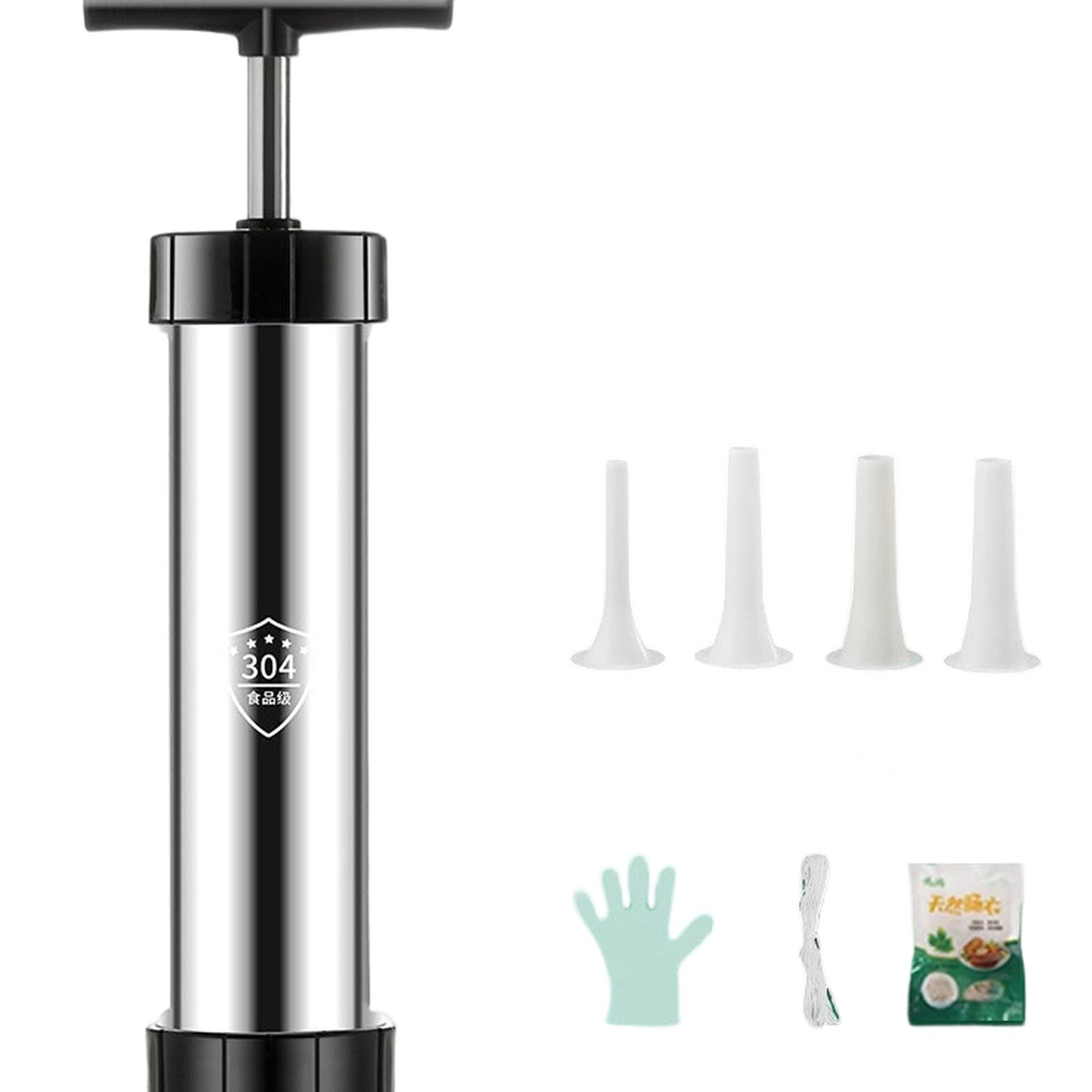 Manual Sausage Stuffer Homemade Sausage Maker Meat Filling Machine for Sausage Casing Salami one size
Manual Sausage Stuffer Homemade Sausage Maker Meat Filling Machine for Sausage Casing Salami one size
