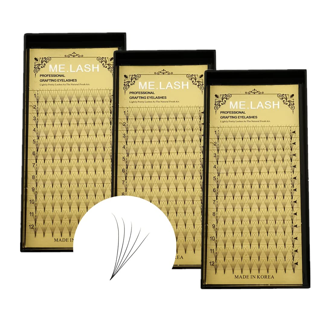 3 Boxes Eyelash Extensions 5D Curl 5D Volume False Eyelashes Soft Premade Fan Eyelashes ME.LASH 0.07mm C/D 9mm-14mm (C-0.07-10mm+11mm+12mm)
3 Boxes Eyelash Extensions 5D Curl 5D Volume False Eyelashes Soft Premade Fan Eyelashes ME.LASH 0.07mm C/D 9mm-14mm (C-0.07-10mm+11mm+12mm)
