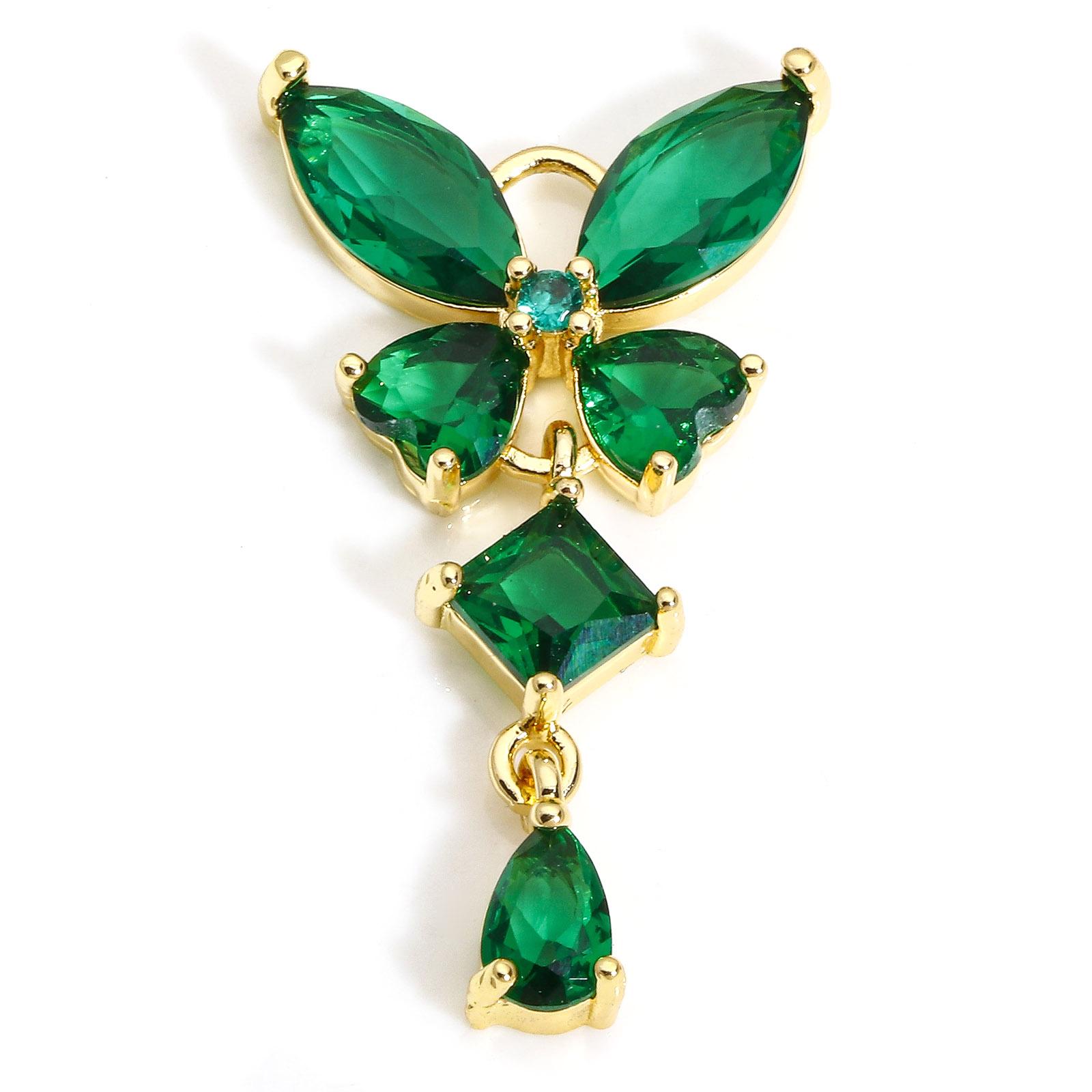 Brass Glass Butterfly Tassel Charms Gold Plated Rhinestone Insect Pendants For Diy Necklace Earrings Making 3.2 cmx1.8 cm 1PC зелёный
Brass Glass Butterfly Tassel Charms Gold Plated Rhinestone Insect Pendants For Diy Necklace Earrings Making 3.2 cmx1.8 cm 1PC зелёный