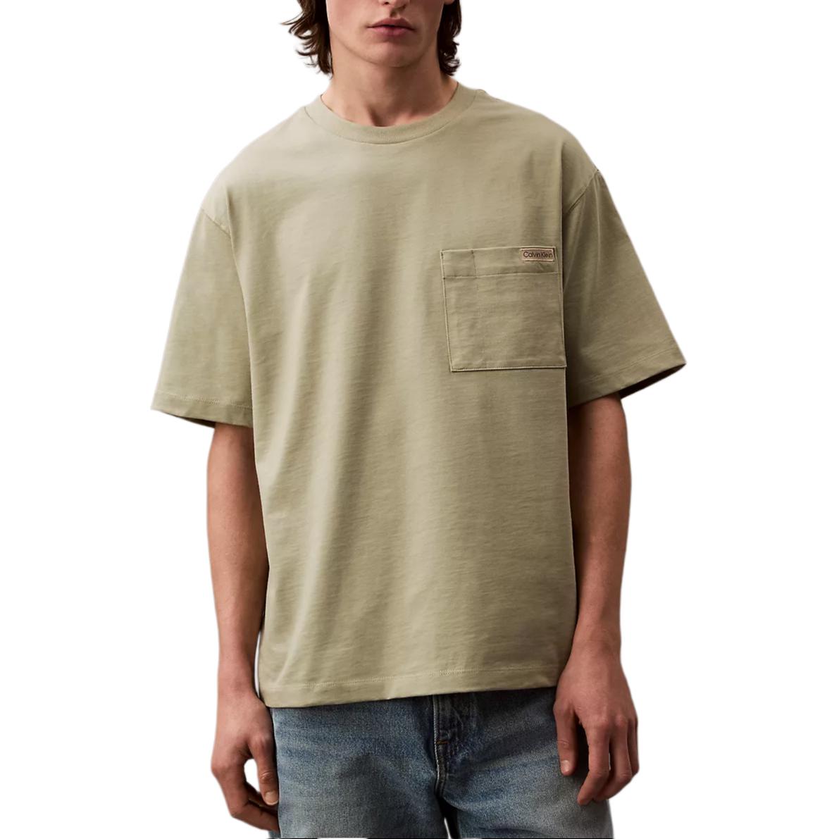 Calvin Klein Minimalist Comfortable Versatile Casual Cotton Loose Short Sleeve T-Shirt Men Tops Light-Green 4RB267G-250 XL
Calvin Klein Minimalist Comfortable Versatile Casual Cotton Loose Short Sleeve T-Shirt Men Tops Light-Green 4RB267G-250 XL