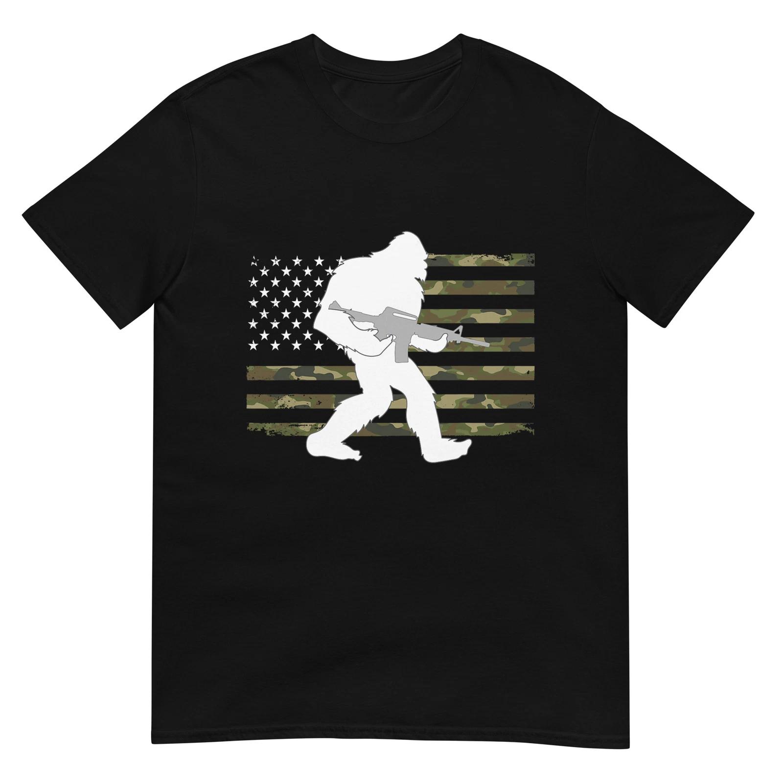 Bigfoot Gun Owner Camo US American Flag Sasquatch AR15 Rifle T-Shirt 2XL
Bigfoot Gun Owner Camo US American Flag Sasquatch AR15 Rifle T-Shirt 2XL