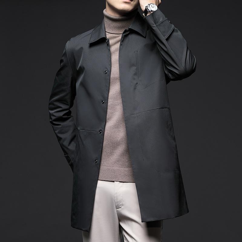 Модная ветровка с длинными рукавами и воротником-поло, мужская весенняя новая корейская стильная простая однотонная куртка-кардиган средней длины 4XL
Модная ветровка с длинными рукавами и воротником-поло, мужская весенняя новая корейская стильная простая однотонная куртка-кардиган средней длины 4XL