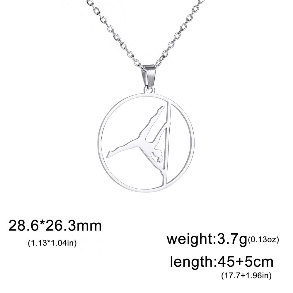 My Shape Artistic Gymnastics Pendant Necklaces Women Girl Dancer Sports Stainless Steel Basketball Player Chain Choker Jewelry 50cm
My Shape Artistic Gymnastics Pendant Necklaces Women Girl Dancer Sports Stainless Steel Basketball Player Chain Choker Jewelry 50cm