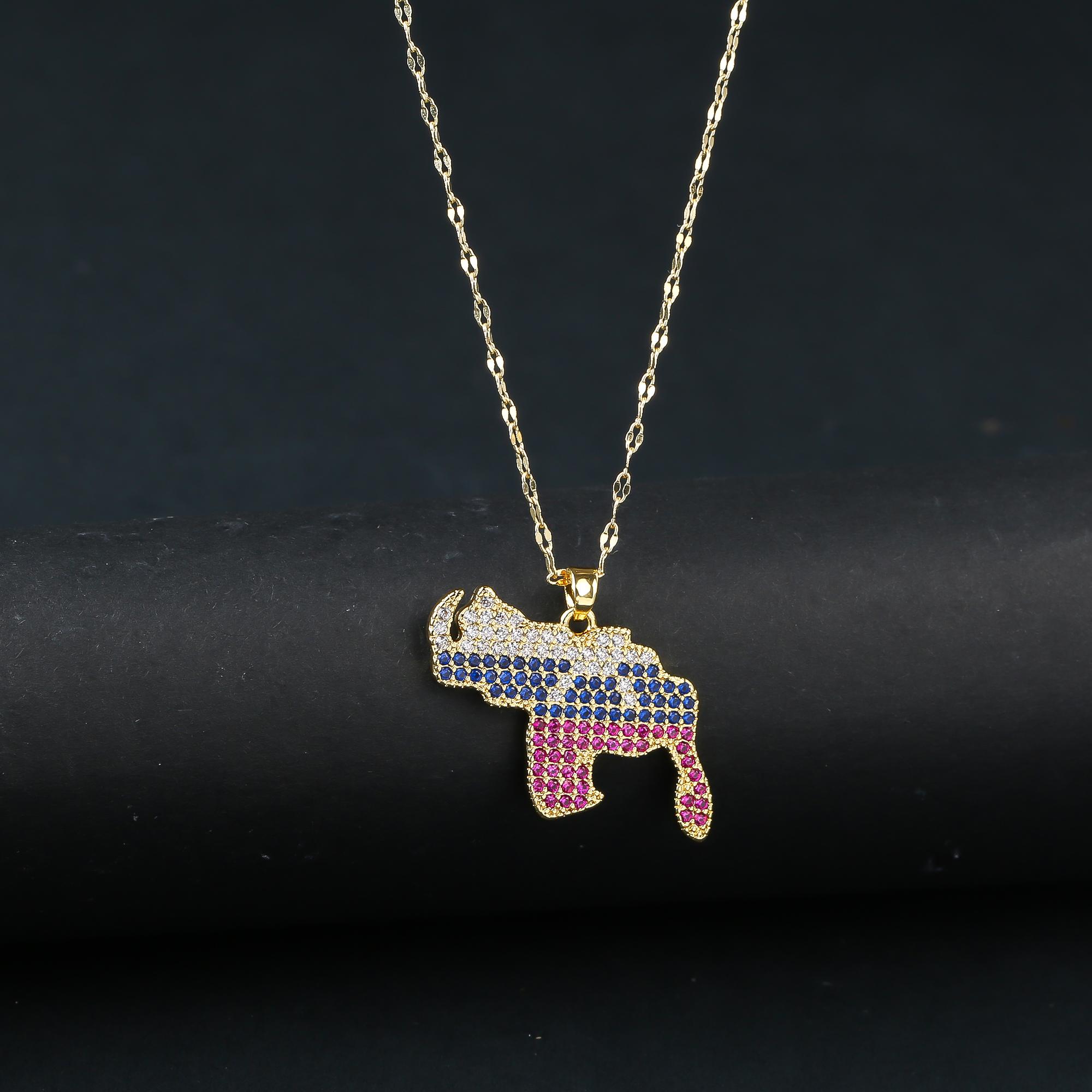 Hot Sale Full Zirconia Venezuela Flag Map Pendant Necklace for Man Woman Fashion Party Wedding New Zircon National Day Gift
Hot Sale Full Zirconia Venezuela Flag Map Pendant Necklace for Man Woman Fashion Party Wedding New Zircon National Day Gift