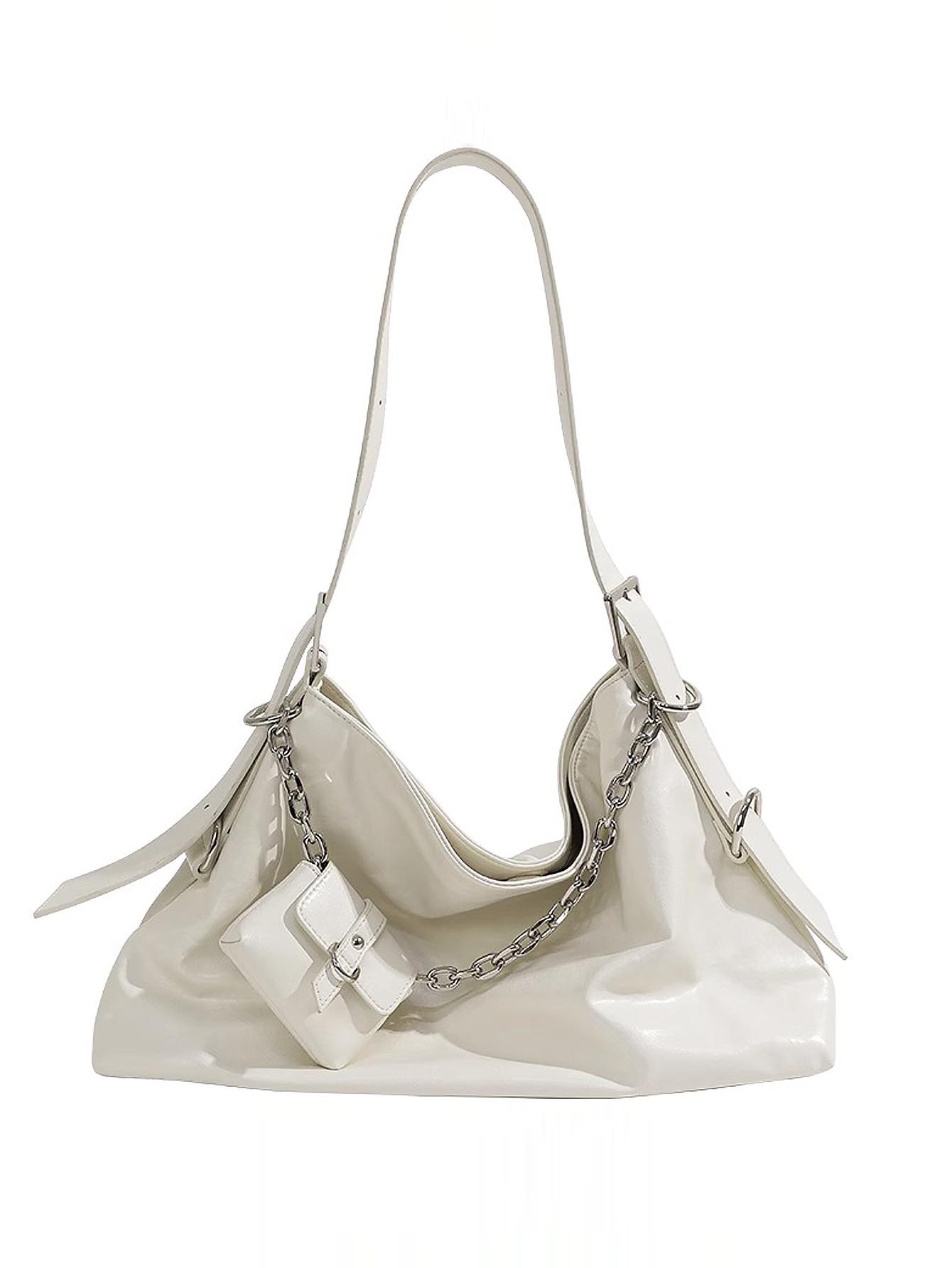 2026 Simple Underarm Bag: Large Capacity, All-match Fashion, Casual Commuter Shoulder Tote for Spring & Summer білий
2026 Simple Underarm Bag: Large Capacity, All-match Fashion, Casual Commuter Shoulder Tote for Spring & Summer білий