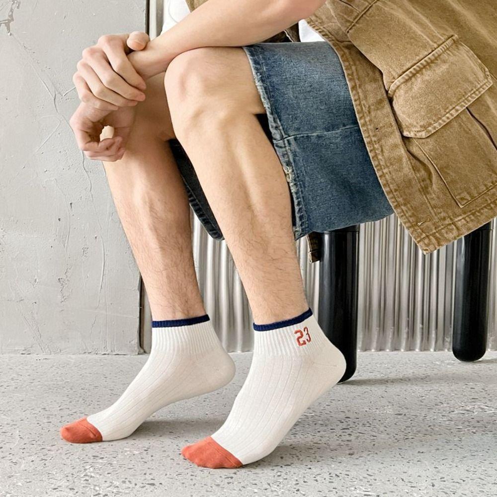Sweat-absorbent Summer Men Cotton Hosiery Letter Number Socks Korean Style Socks Embroidery Socks C
Sweat-absorbent Summer Men Cotton Hosiery Letter Number Socks Korean Style Socks Embroidery Socks C