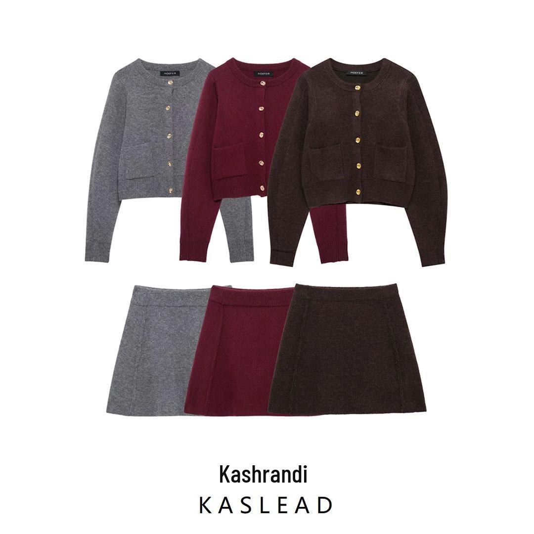 2024 Winter Women s European & American Style Round Neck Long Sleeve Knitted Cardigan & Half Skirt Set S
2024 Winter Women s European & American Style Round Neck Long Sleeve Knitted Cardigan & Half Skirt Set S