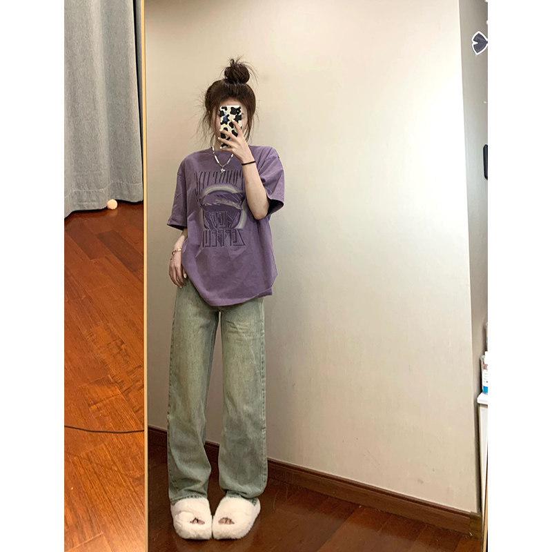 Women s Plus Size Purple Letter Print Retro Loose-Fit Cotton T-Shirt XL (116-130 jin) фиолетовый
Women s Plus Size Purple Letter Print Retro Loose-Fit Cotton T-Shirt XL (116-130 jin) фиолетовый