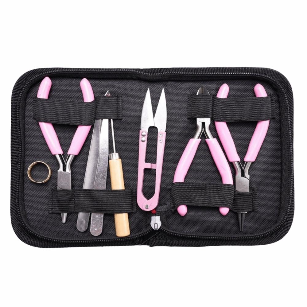 BEPAN 8Pcs/Set Portable Jewelry Making Pliers Set Pliers Non-slip Handle Jewelry Making Kits DIY Beading Tweezers Beading Tool Kit
BEPAN 8Pcs/Set Portable Jewelry Making Pliers Set Pliers Non-slip Handle Jewelry Making Kits DIY Beading Tweezers Beading Tool Kit