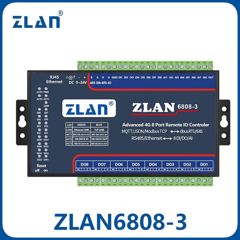 ZLAN Industrial Ethernet Remote IO Module
ZLAN Industrial Ethernet Remote IO Module